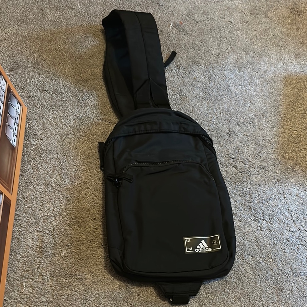 Adidas Black Belt Bag for Men